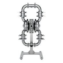 WILDEN AODD PUMP, 3" PRO-FLO SHIFT, CLAMPED STAINLESS STEEL, TRI-CLAMP, W/SANTOPRENE
