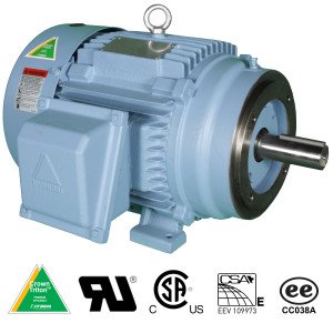 Hyundai Crown Triton Series TEFC Enclosure C-Face Rigid Base Three Phase Motors 1.5 HP 1800 RPM 145TC Frame