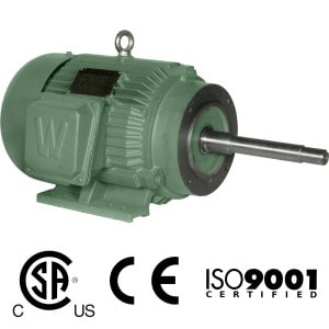 Worldwide Close Coupled TEFC Enclosure C-Face Rigid Base Three-Phase Motors 3 HP 1800 RPM 182JM Frame