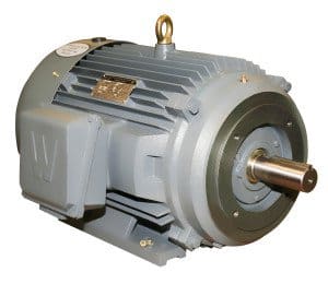 Worldwide Severe Duty TEFC Enclosure C-Face Rigid Base Three-Phase Motors 1.5 HP 3600 RPM 143TC Frame